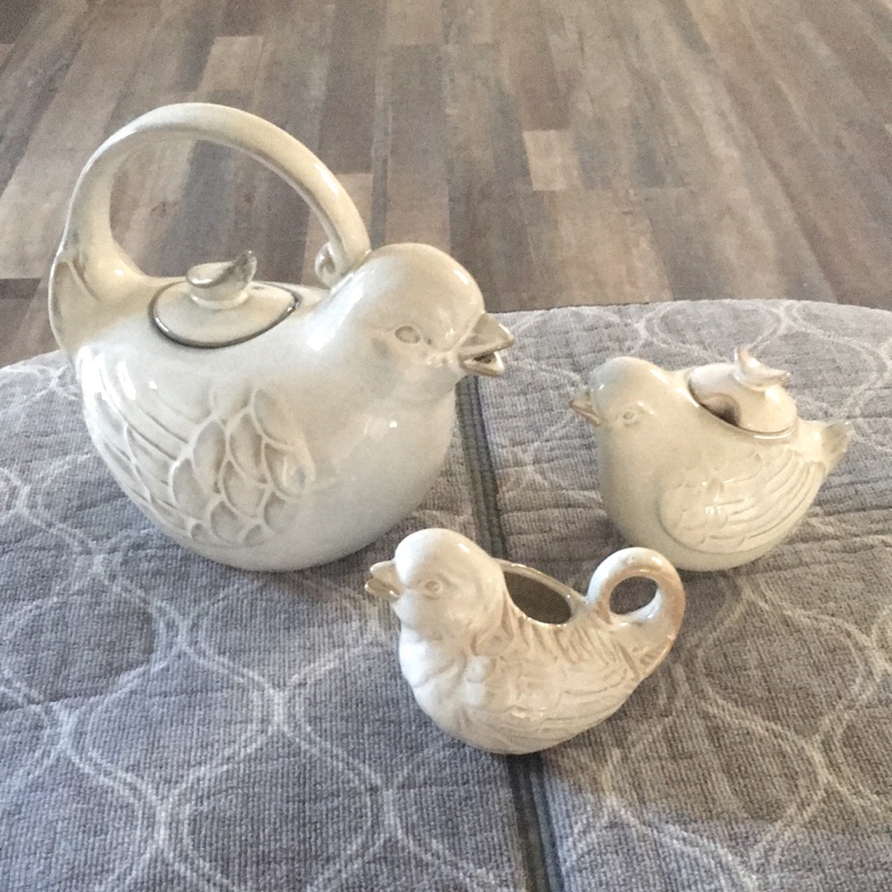 World Market Bird Tea Set